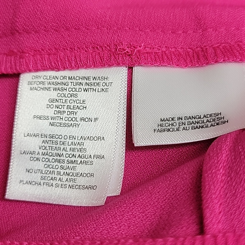 Kasper Cropped Straight-Leg Pants in Pink Perfection Plus Size 22W - Picture 4 of 5